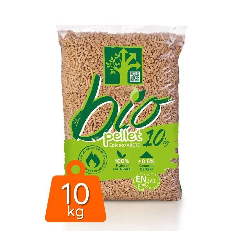 Bio Pellets – Palette mit 112 Säcken à 10 kg (1120 kg)